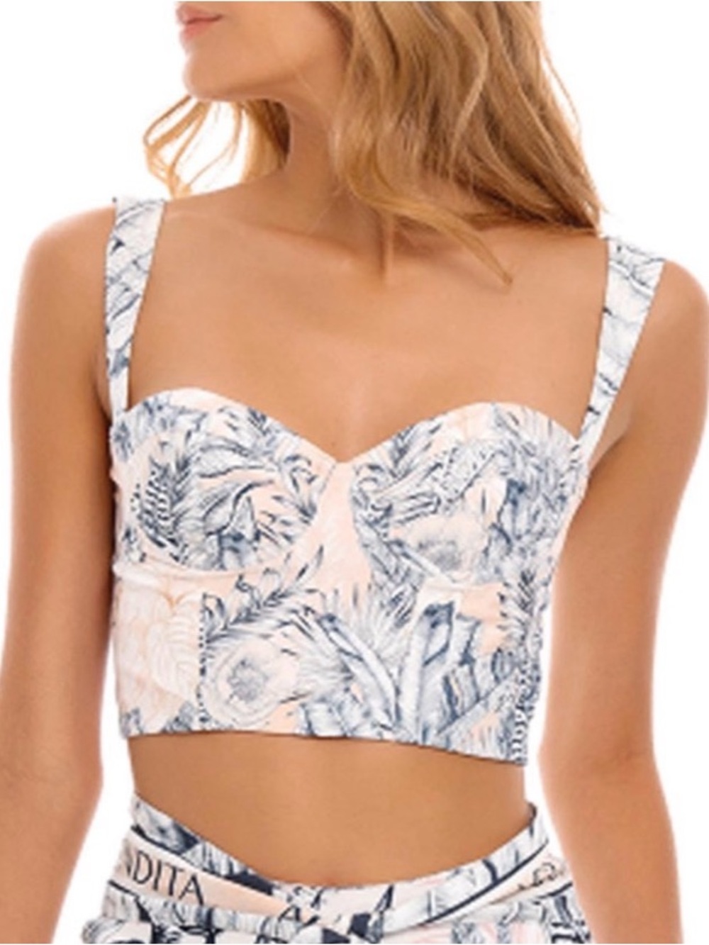 2022 AGUA BENDITA HELIOS LUPE CROP TOP